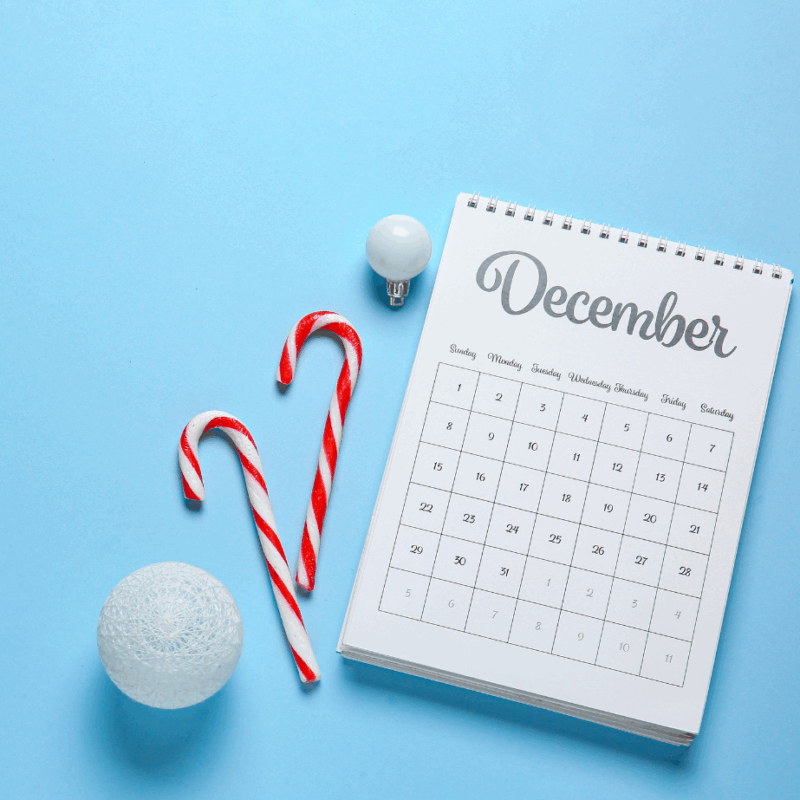 Kalenderblatt Dezember