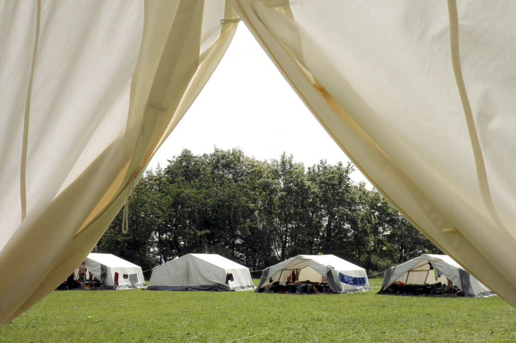 Zelte im Zeltlager