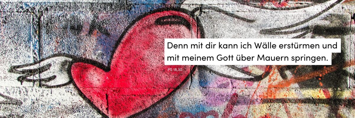 Graffiti, Herz, Wand, bunt