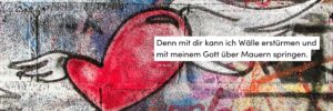Graffiti, Herz, Wand, bunt