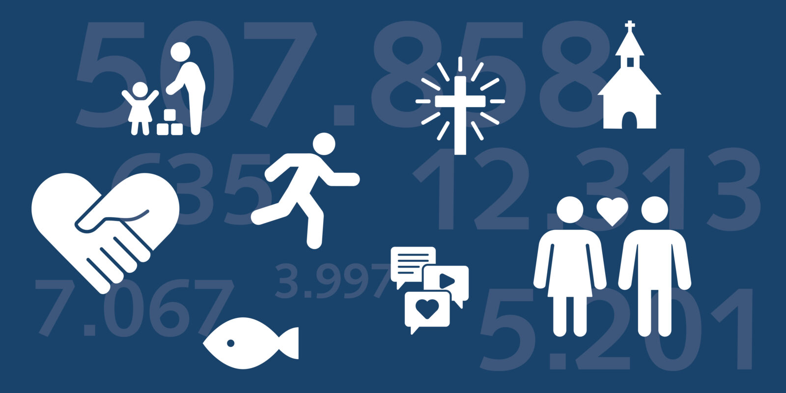 Grafik mit Zahlen aus dem Bistum Osnabrück