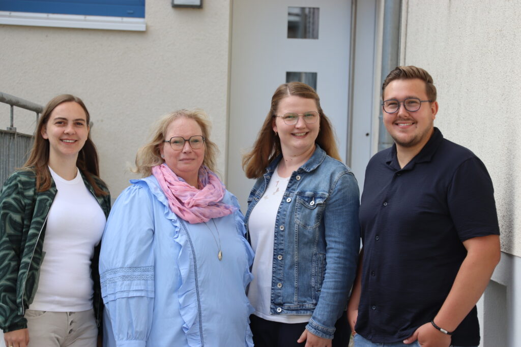 Sendungskurs 2026 (von links): Verena Albers, Simone Casper, Melanie Rehkamp, Matthias Hartl
