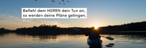 See, Kanu, Sonnenuntergang, Ruhe