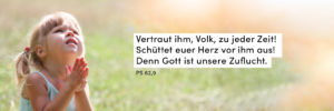 Mädchen, beten, Sommer