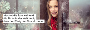 Mädchen, Tür, Weihnachten