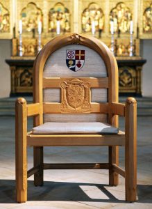 Der Stuhl des Bischofs im Osnabrücker Dom
