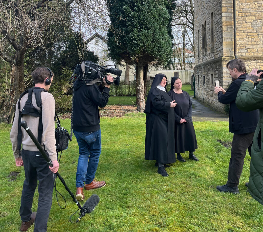 Videoaufnahmen im Kloster der Benediktinerinnen Osnabrück