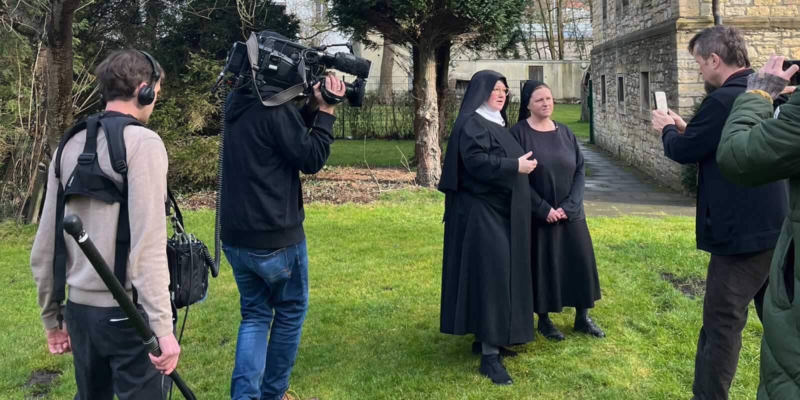 Videoaufnahmen im Kloster der Benediktinerinnen Osnabrück
