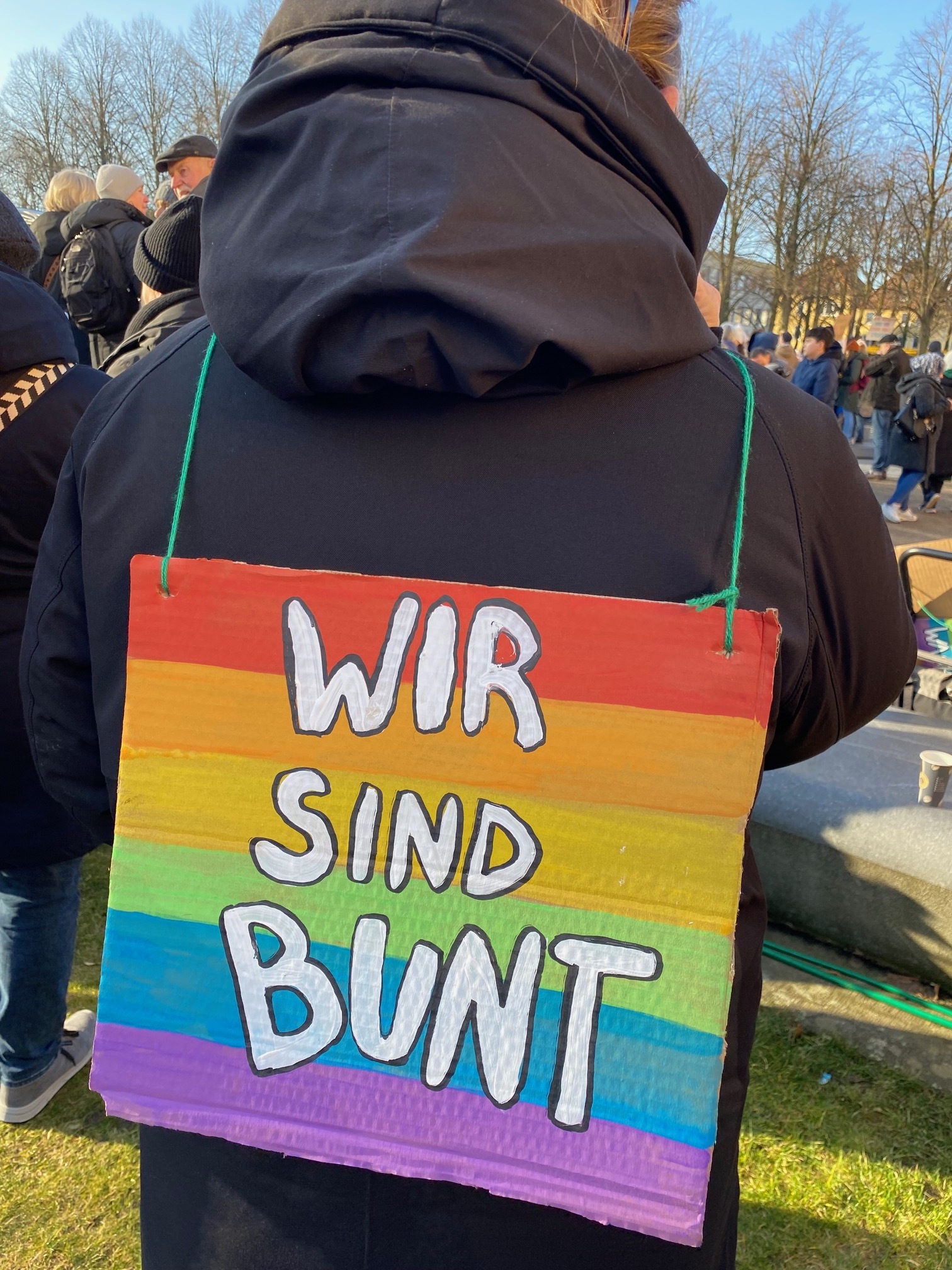 Demonstration für Demokratie