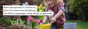 Kind, pflanzen, Frühling