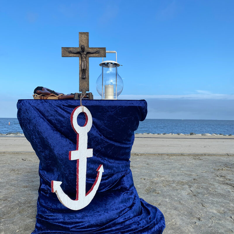 Altar am Strand
