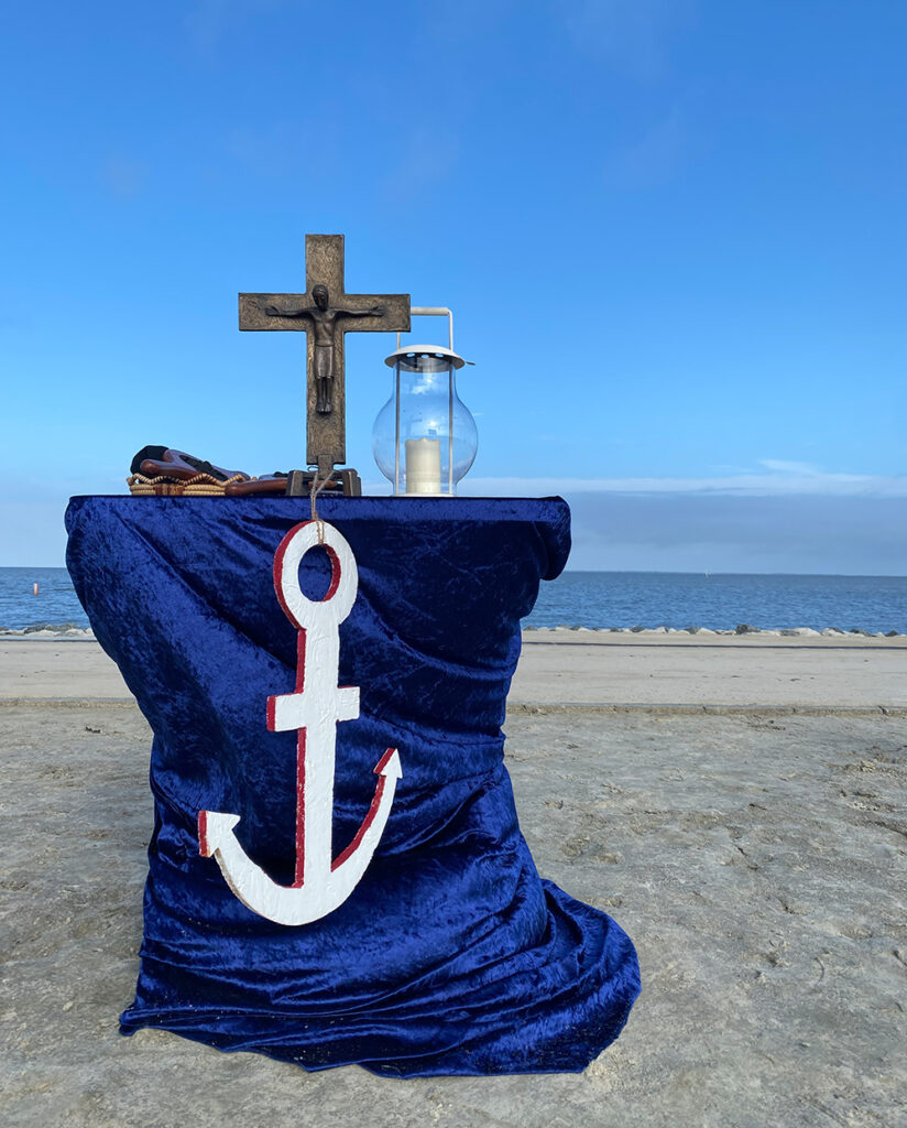Altar am Strand