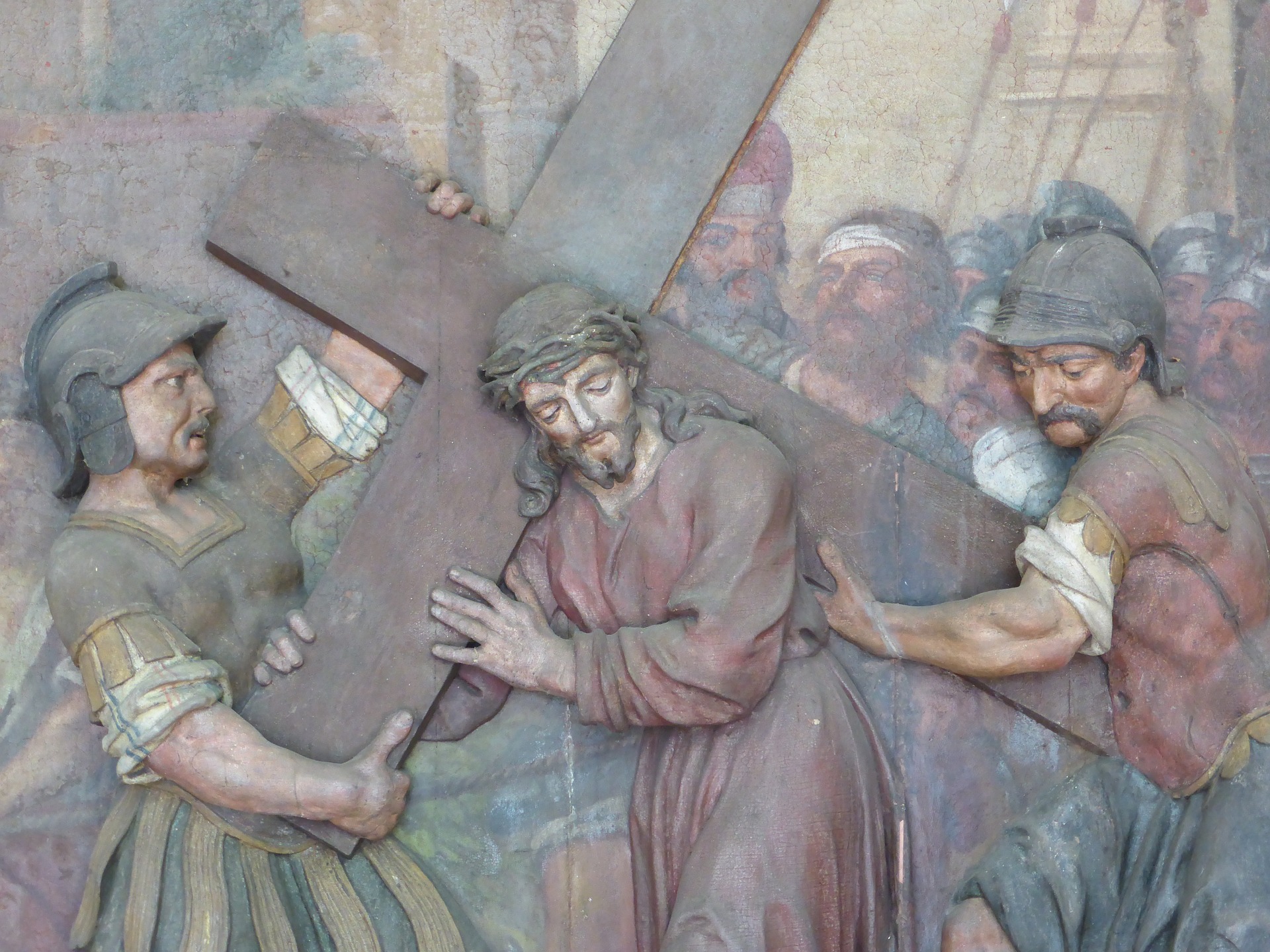 Jesus trägt Kreuz