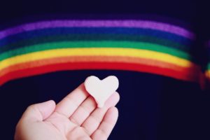 Herz mit Regenbogen