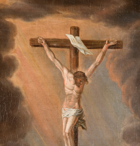 Gemälde von Jesus am Kreuz