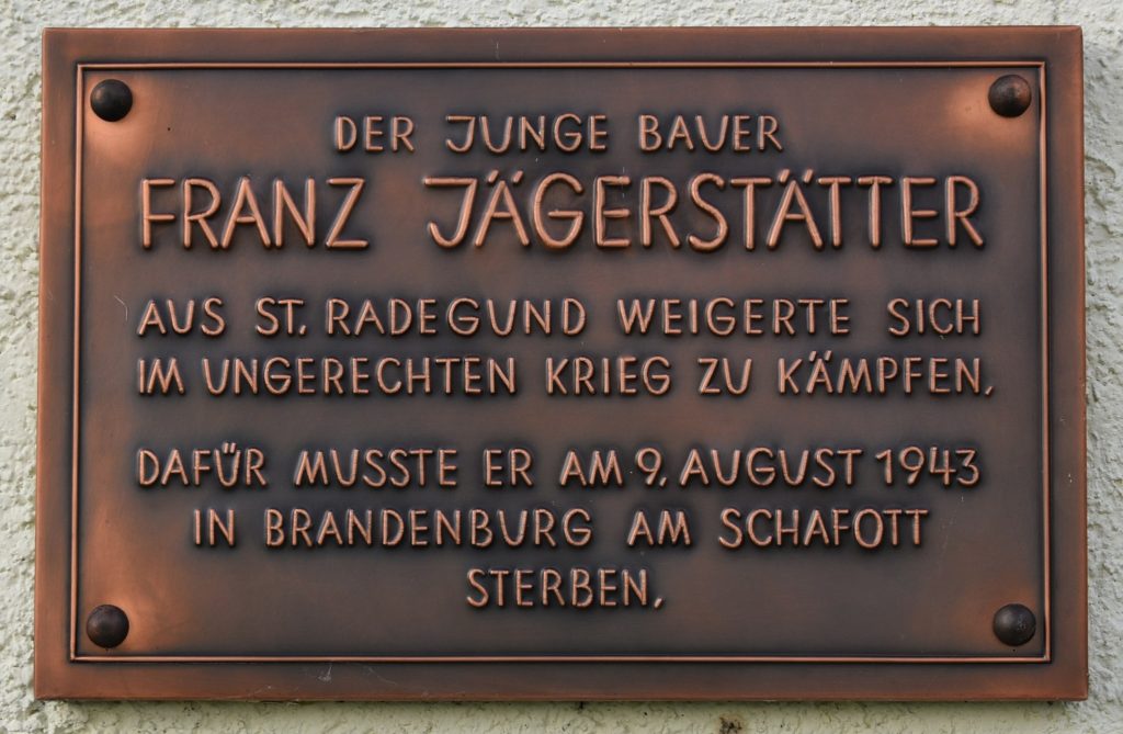 Gedenktafel Franz Jägerstätter