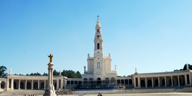 Das Heiligtum von Fatima mit der Basilika unserer lieben Frau des Rosenkranzes