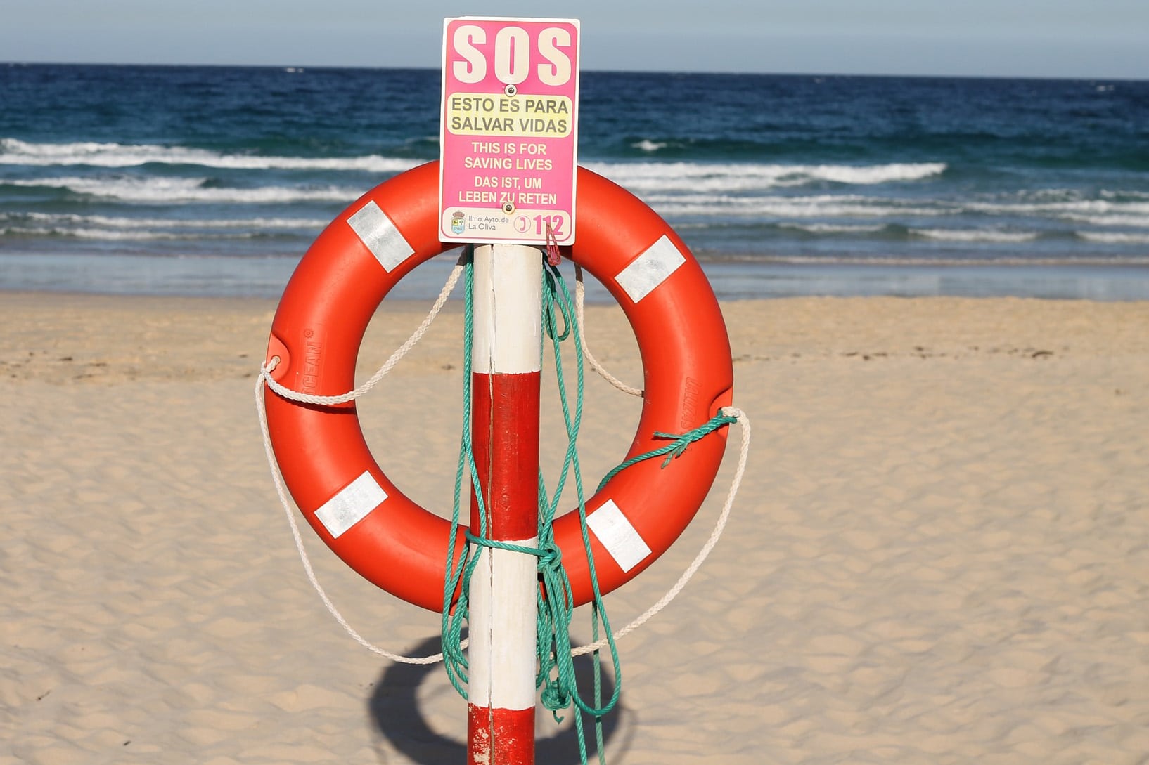 Rettungsring am Strand