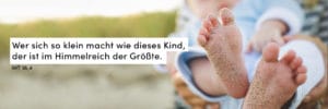 Kleine Kinderfuß