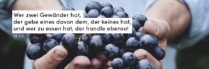Traube, Händ, teilen