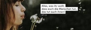 Frau, Pusteblume, fliegen, pusten