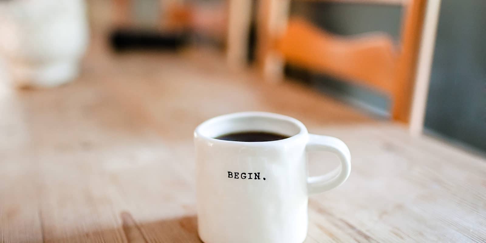 Kaffeetasse auf einem Tisch