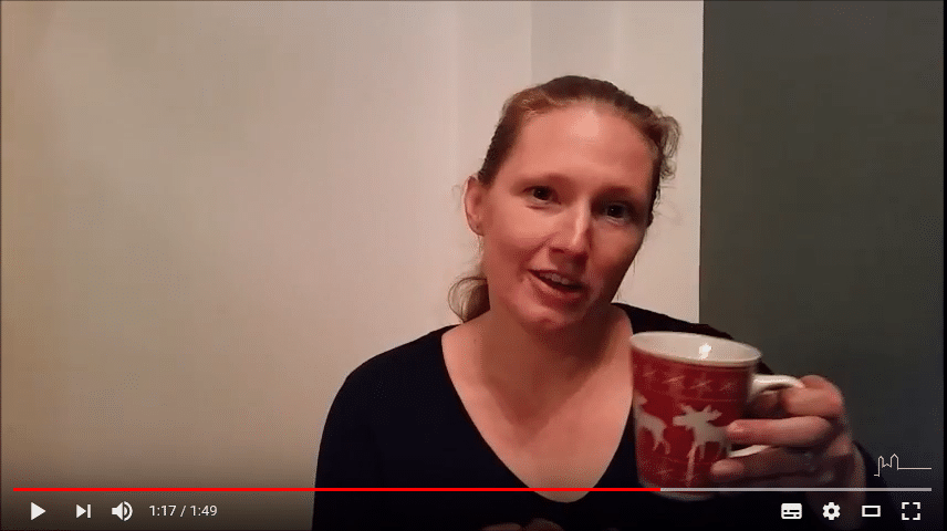 Nathalie Jelen mit Tasse, eiligeworte 85