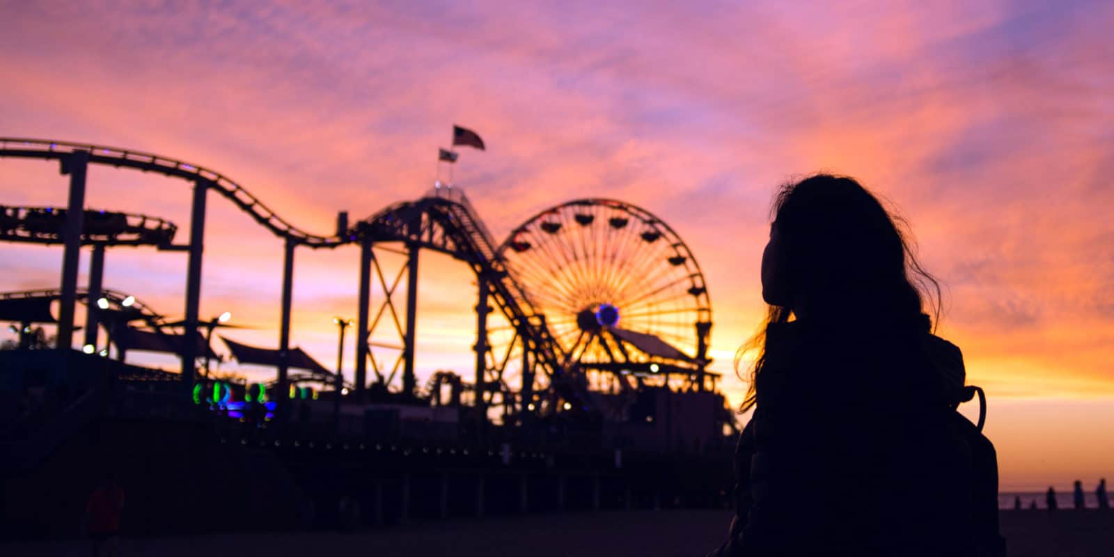 Kirmes im Gegenlicht