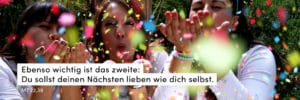 Frauen, Konfetti, Spaß, lachen
