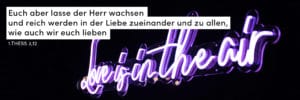 Liebe, Leuchtschrift