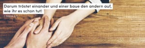 Hände, halten, Trost