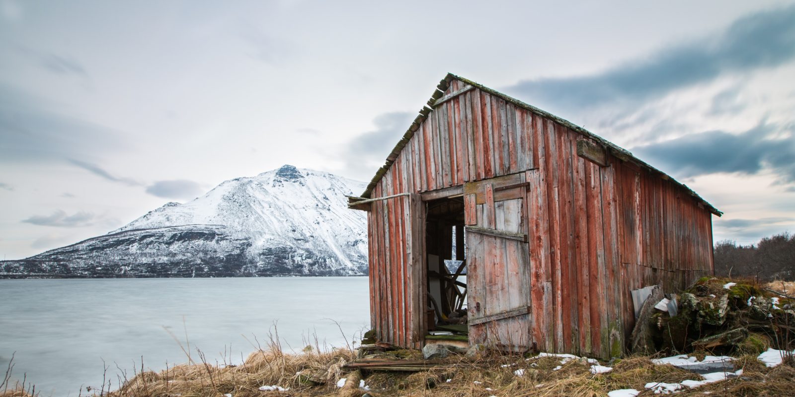 Hütte am Berg