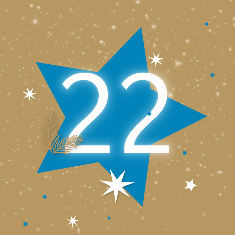 Stern mit der Zahl 22