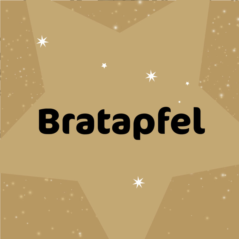 Text "Bratapfel"