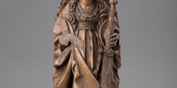 Die Statue der heiligen Katharina von Alexandrien