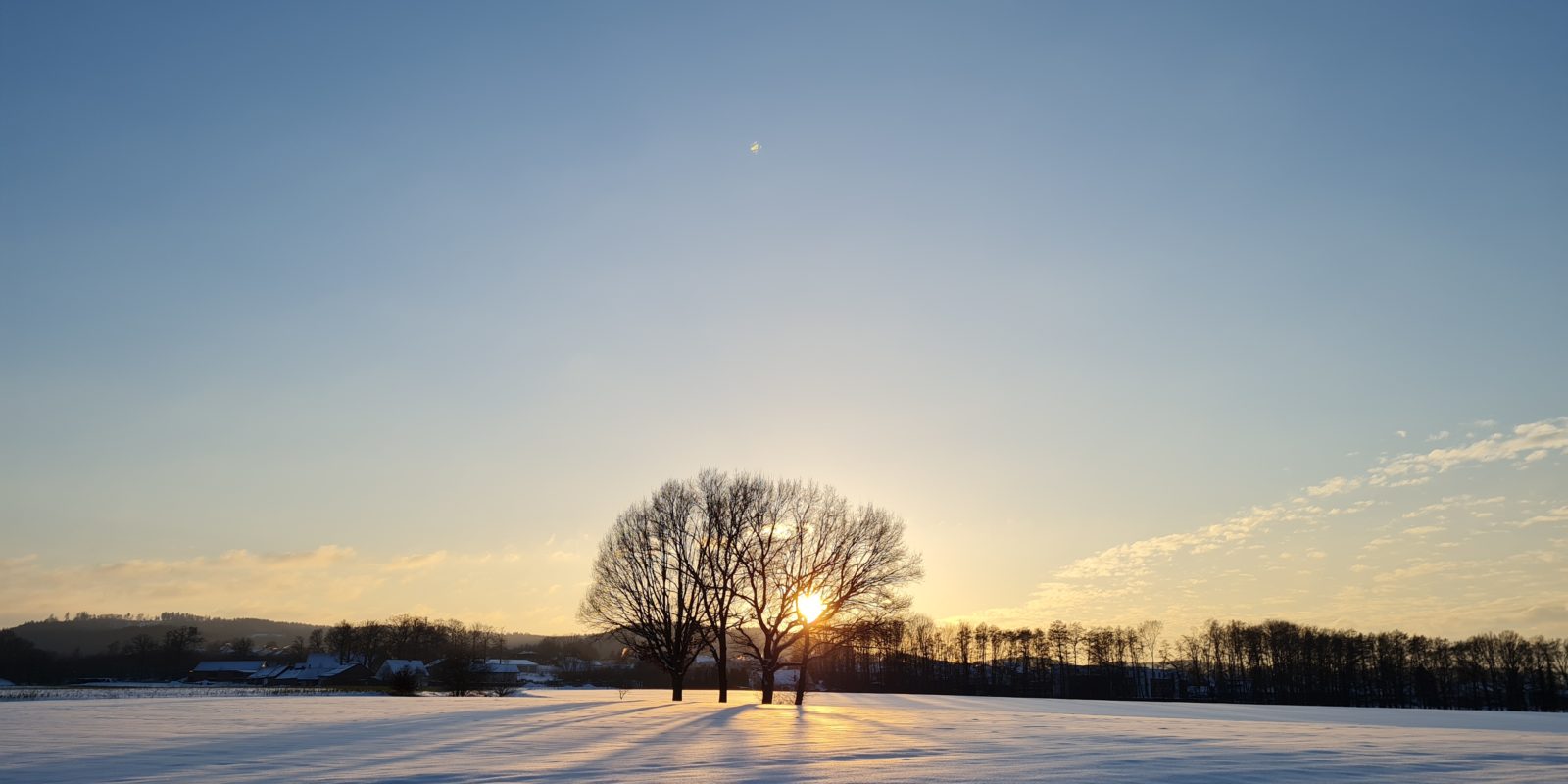 Verschneite Landschaft