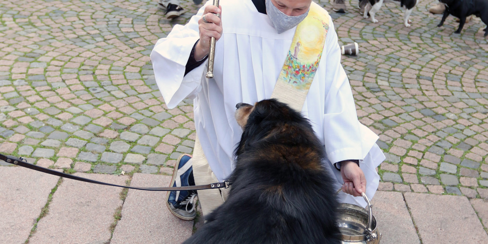 Mann und Hund