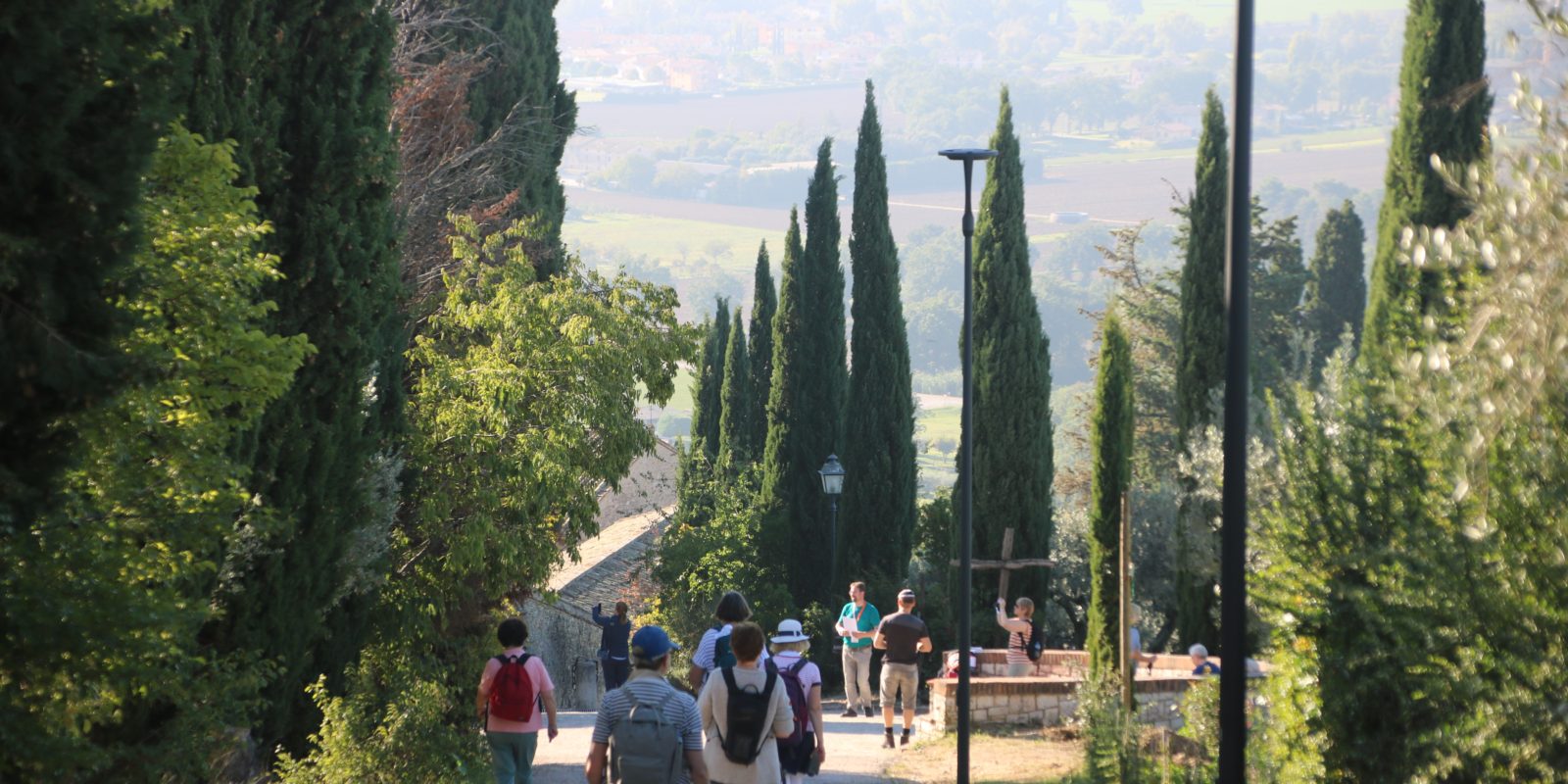 Pilgern in Assisi