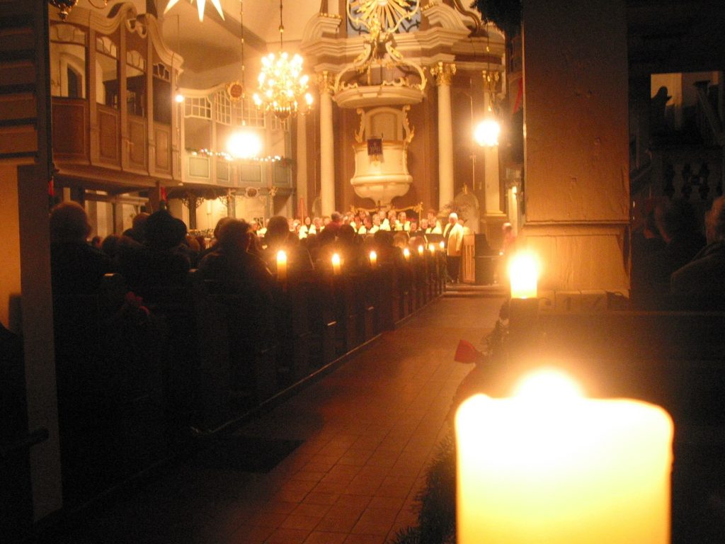 Kerze im Gottesdienst