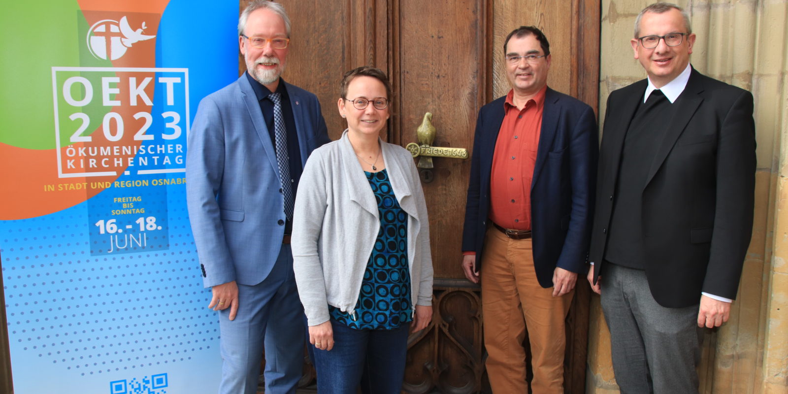 Stellten das Programm für den OEKT2023 vor (v.l.n.r.) Dr. Joachim Jeska, Dr. Stephanie van de Loo, Günter Baum und Dr. Martin Schomaker.