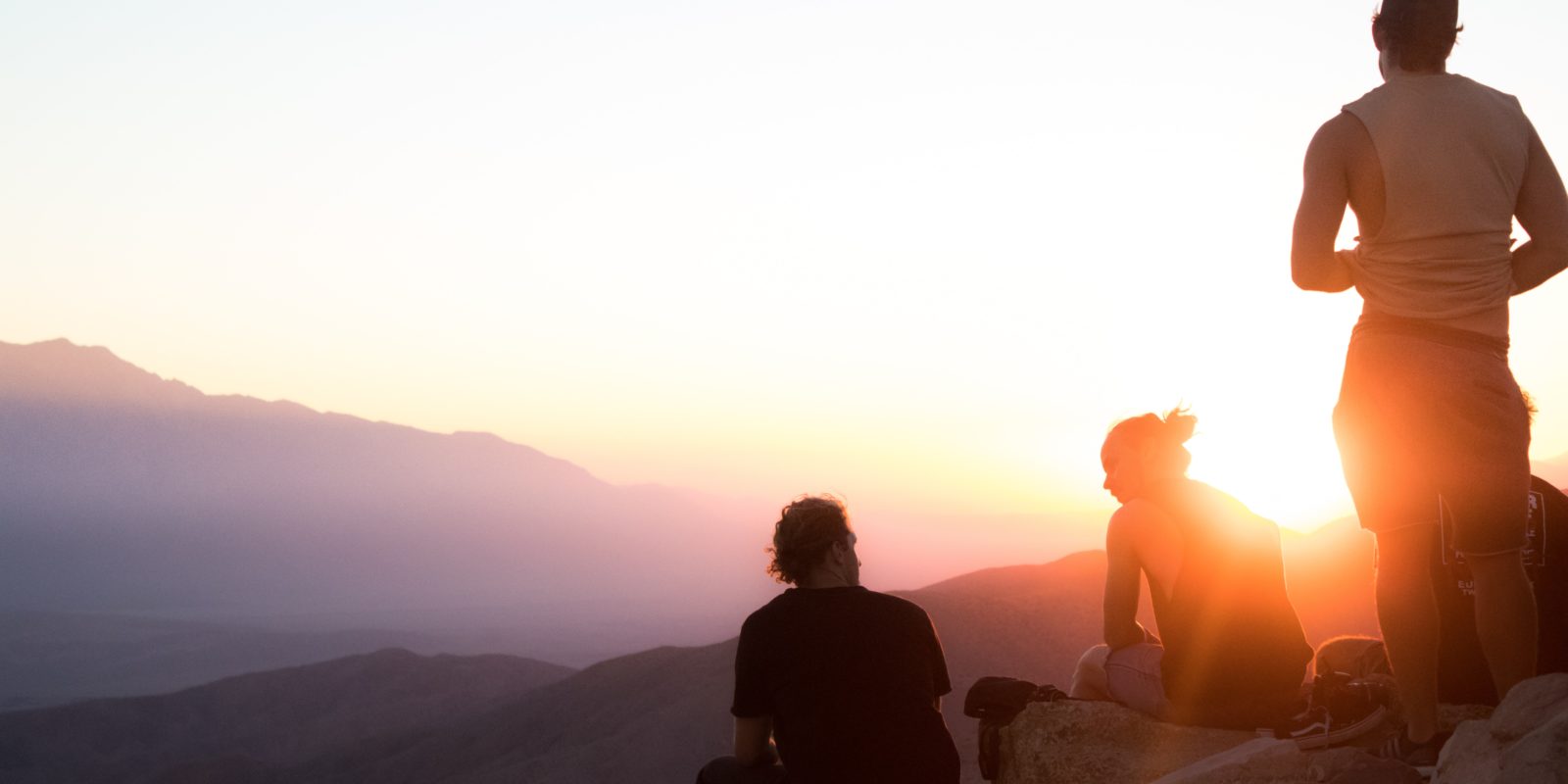 Menschen im Sonnenlicht