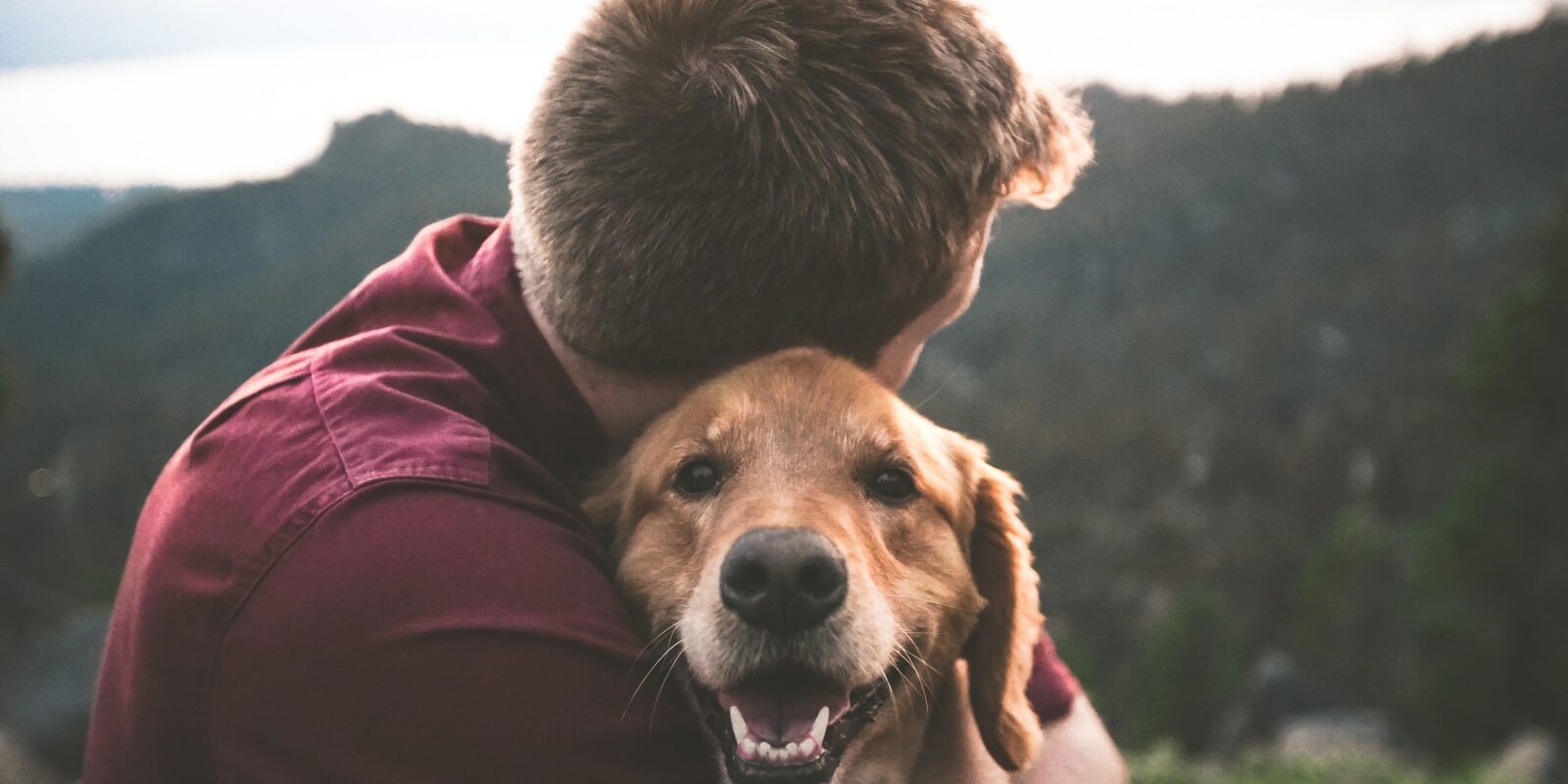 Mann mit Hund