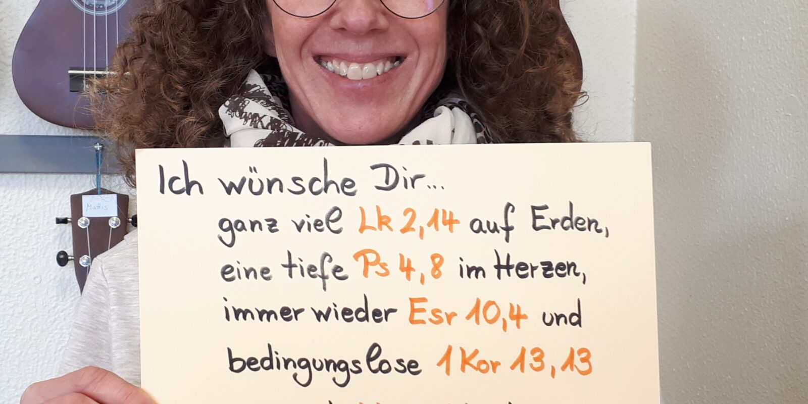 Katharina Abeln mit Wunsch für den Adventskalender