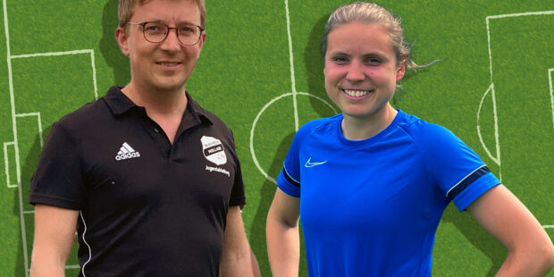 Dominik Heggemann und Katleen Strunk sind beide in Kirche und Fußball aktiv.