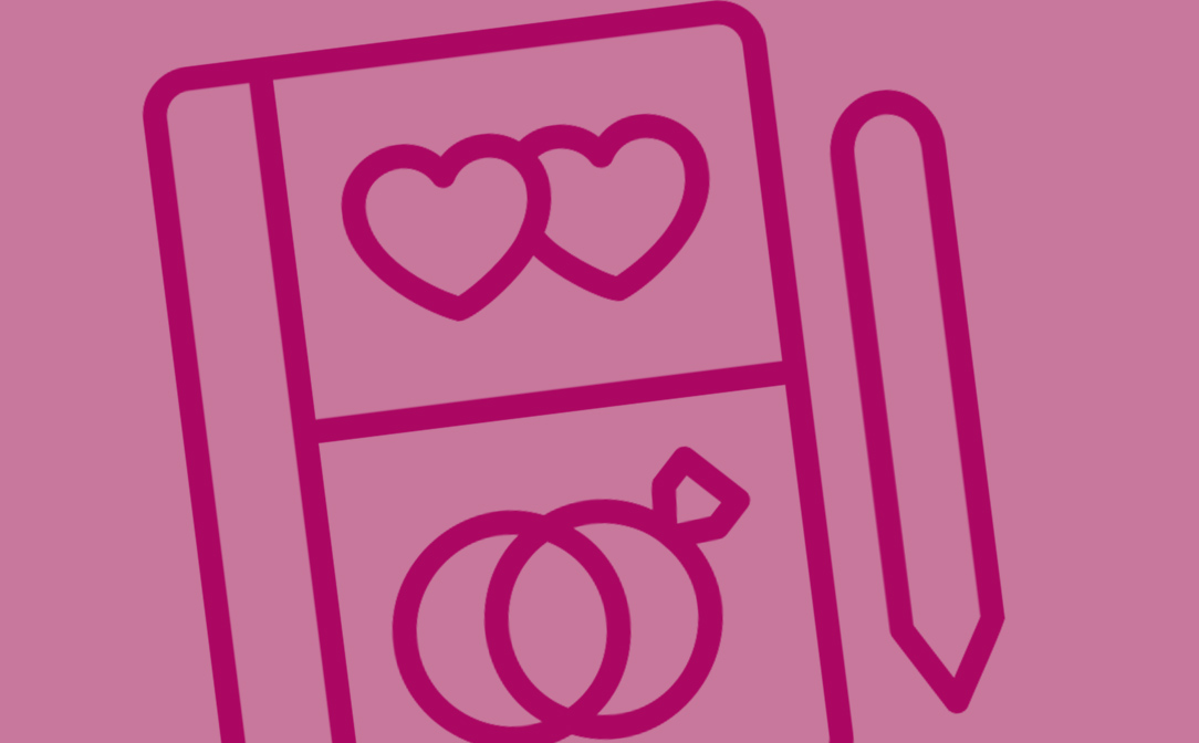 Checkliste mit Herzen in pink