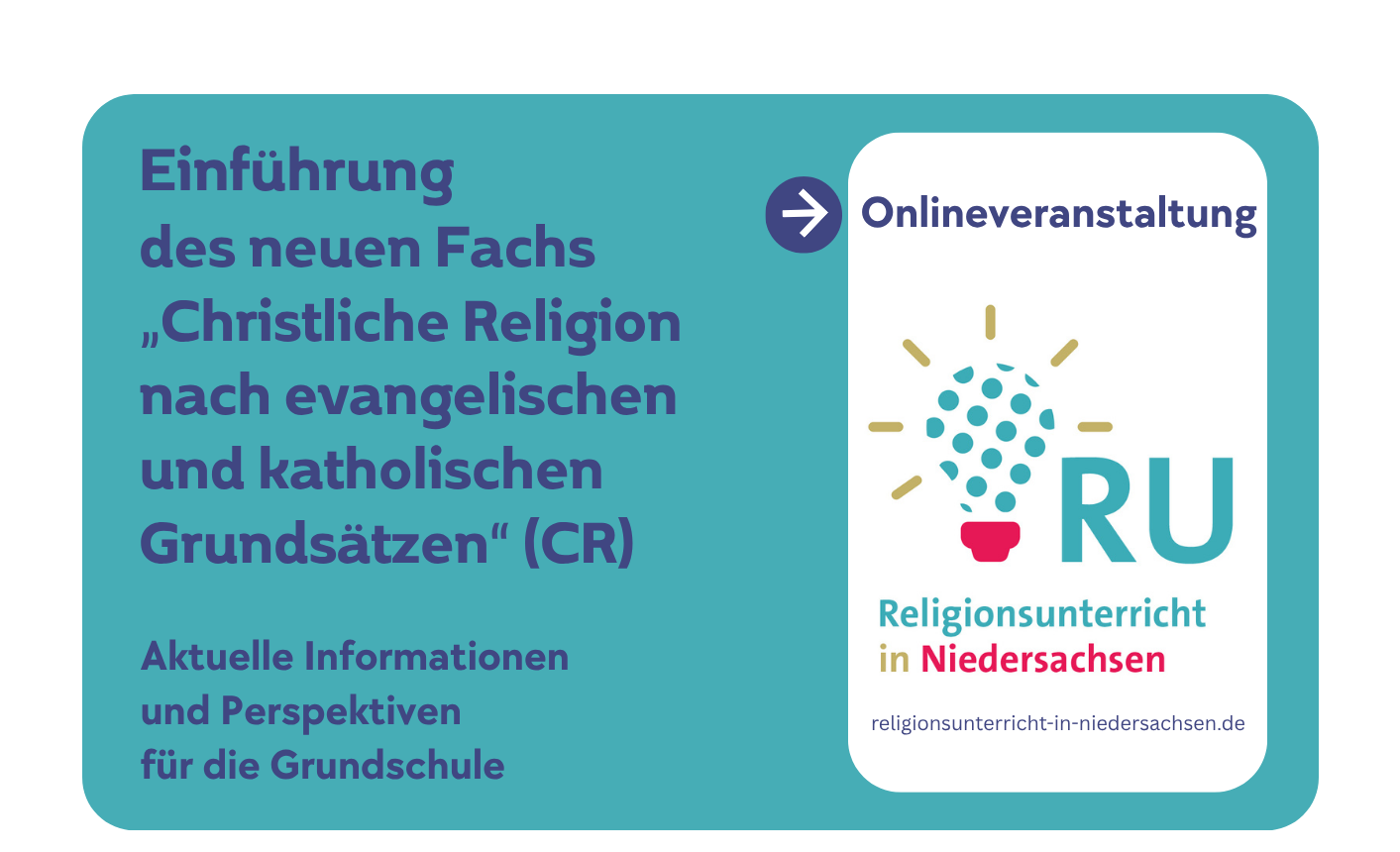 Das neue Kerncurriculum für die Grundschule – Informationsveranstaltung zum Christlichen Religionsunterricht (Onlineveranstaltung)