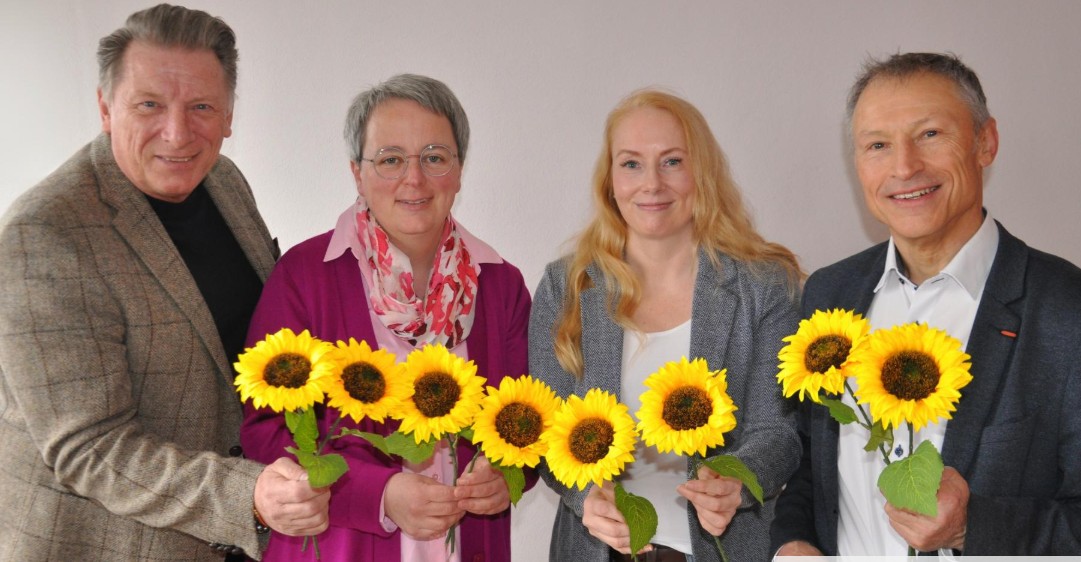 Vorstandsmitglieder der Caritas-Gemeinschaftsstiftung Ludger Abeln, Stefanie Holle, Frauke Damerow und Werner Negwer