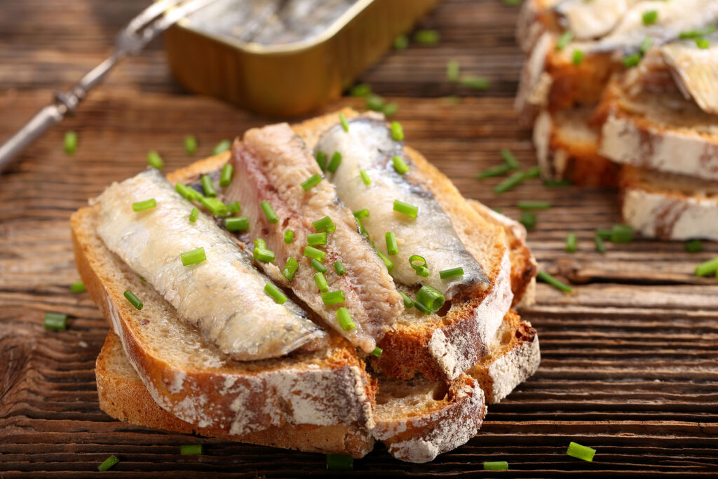 Brot mit Fisch