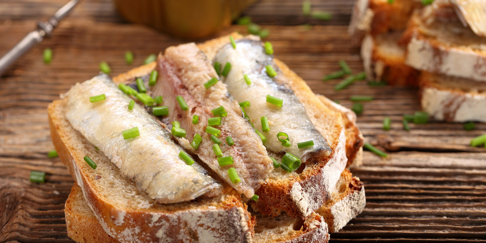 Brot mit Fisch