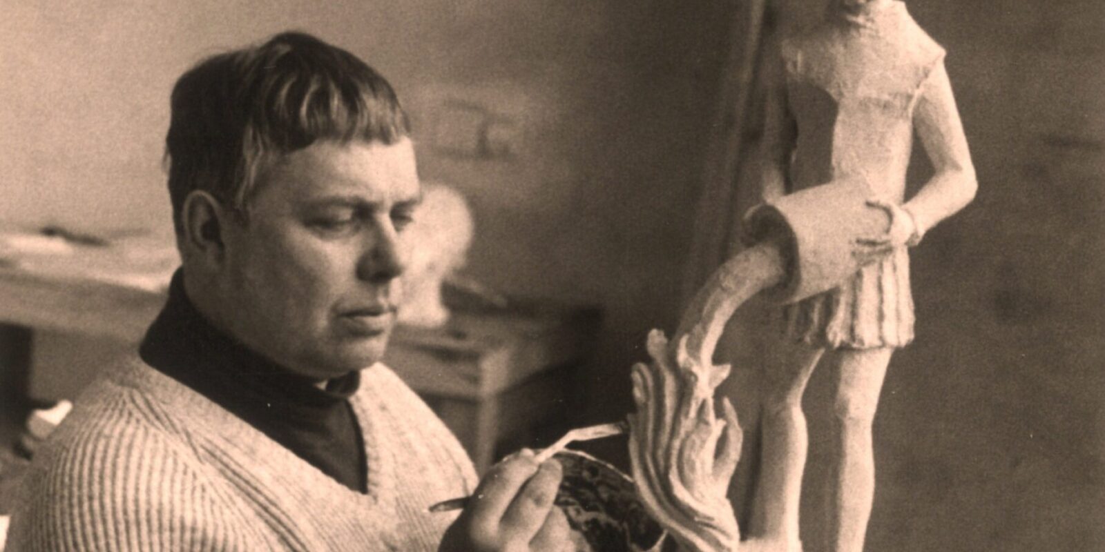 Willi Witte bei der Arbeit